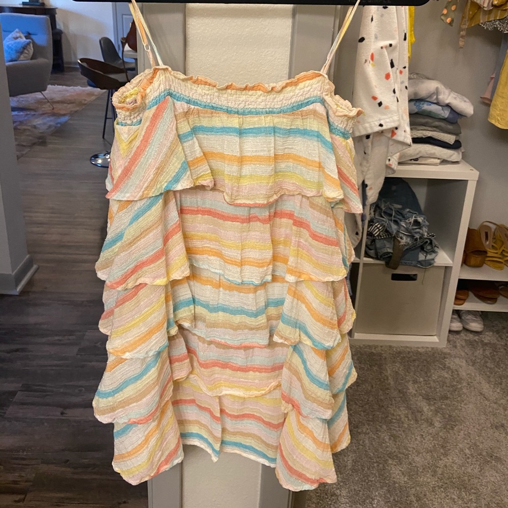 lovers + friends rainbow dress